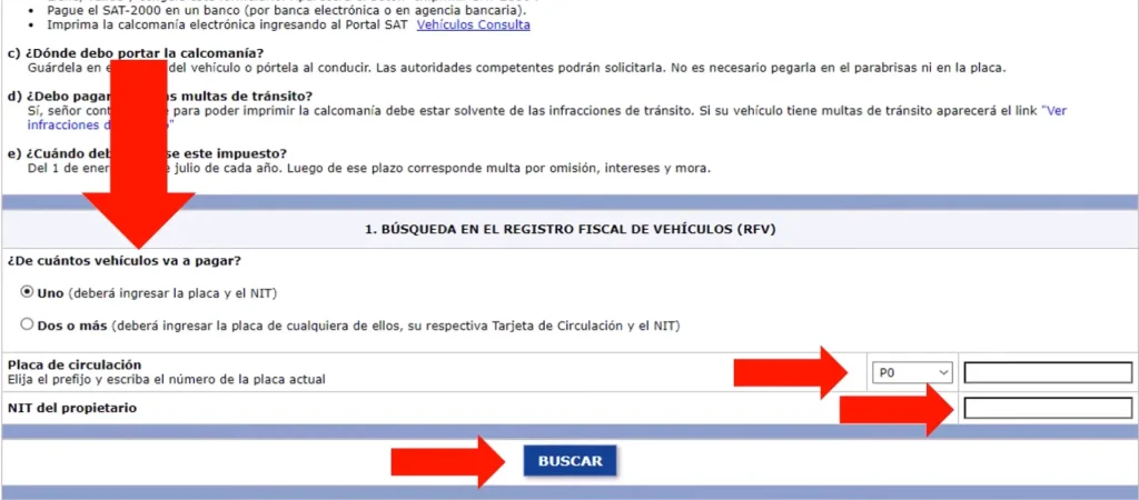 paso 2 ingresar datos del vehiculo y propietario 2